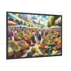 88289-175.jpg Lively Atmosphere of Farmers' Market Framed Canvas