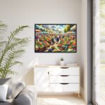 Lively Atmosphere of Farmers' Market Framed Canvas - Image 4