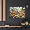 88289-179.jpg Lively Atmosphere of Farmers' Market Framed Canvas