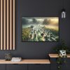 Harvest Rain in Field  Framed Canvas