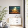 88289-188.jpg Harvest Moon Illuminating a Bountiful Harvest Field Framed Canvas