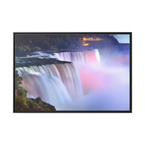 88289-191.jpg Colorful Niagara Falls During Evening Framed Canvas