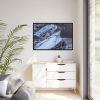 Waterfall River Close Up in France Framed Canvas