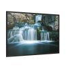 88289-225.jpg Waterfall Tumbling Down From Rocks Framed Canvas