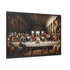 Leonardo da Vinci's The Last Supper World Leaders From Historical Periods Framed Canvas