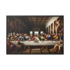 Leonardo da Vinci's The Last Supper World Leaders From Historical Periods Framed Canvas
