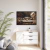 Leonardo da Vinci's The Last Supper World Leaders From Historical Periods Framed Canvas
