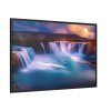 Water Texture, Waves, Beach Scenery Framed Canvas