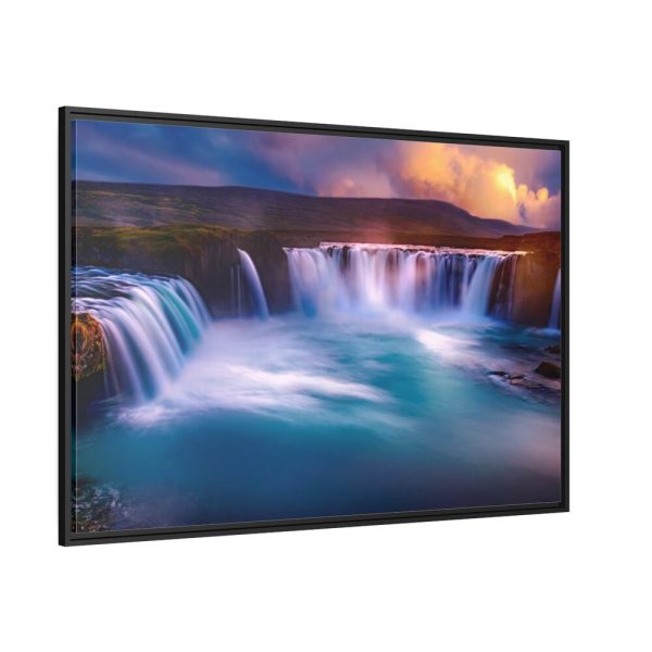 Water Texture, Waves, Beach Scenery Framed Canvas