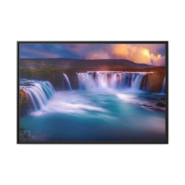 Water Texture, Waves, Beach Scenery Framed Canvas