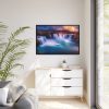 Water Texture, Waves, Beach Scenery Framed Canvas