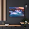 Water Texture, Waves, Beach Scenery Framed Canvas