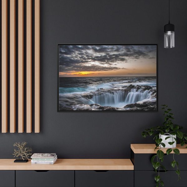 88289-264.jpg Waterfalls under the sky Framed Canvas
