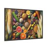 88289-265.jpg Macro Image Showcasing Detail of Fruits Grains and Vegetables Framed Canvas