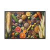 88289-266.jpg Macro Image Showcasing Detail of Fruits Grains and Vegetables Framed Canvas