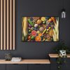 88289-269.jpg Macro Image Showcasing Detail of Fruits Grains and Vegetables Framed Canvas