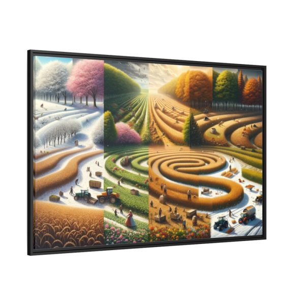 88289-275.jpg Four Seasons of Harvest Framed Canvas