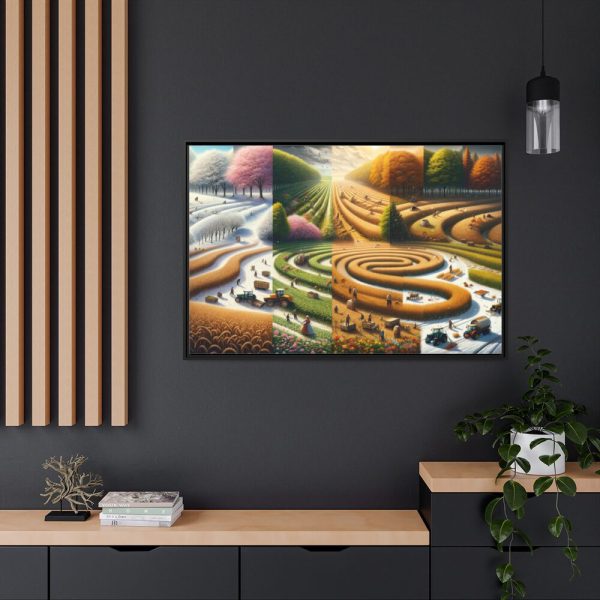 88289-279.jpg Four Seasons of Harvest Framed Canvas