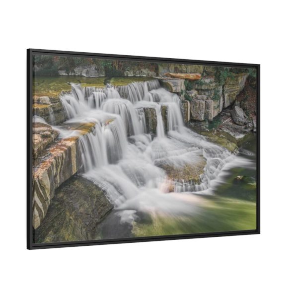88289-285.jpg Falls on Taughannock Creek Framed Canvas