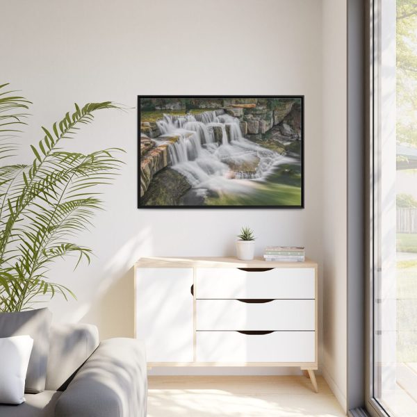 88289-288.jpg Falls on Taughannock Creek Framed Canvas