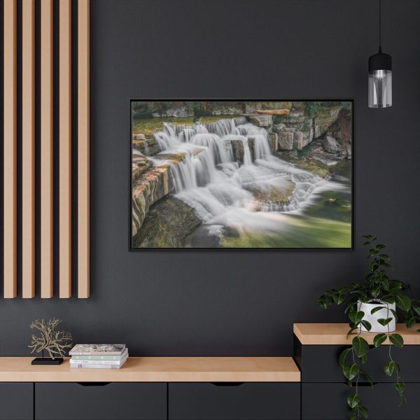 88289-289.jpg Falls on Taughannock Creek Framed Canvas