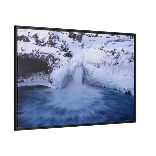 88289-290.jpg Waterfall in Winter Framed Canvas