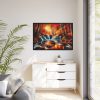 88289-298.jpg Autumn Waterfall Scene Framed Canvas