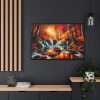 88289-299.jpg Autumn Waterfall Scene Framed Canvas