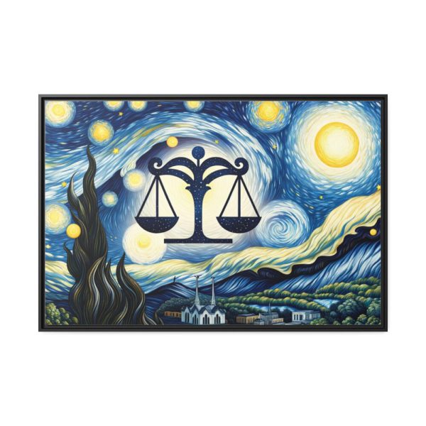 88289-31.jpg Zodiac Sign of Libra Framed Canvas