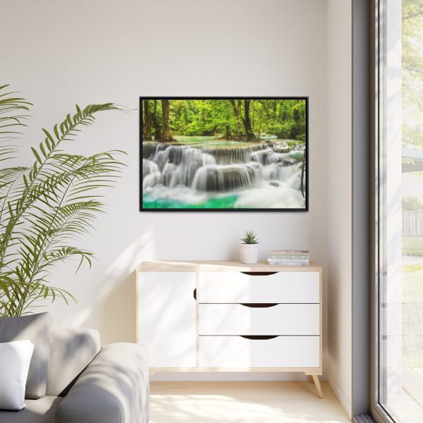88289-318.jpg Waterfall in Nature Framed Canvas
