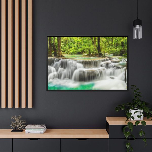 88289-319.jpg Waterfall in Nature Framed Canvas