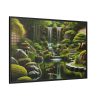 88289-320.jpg Zen Waterfall Garden in Japanese Style Framed Canvas
