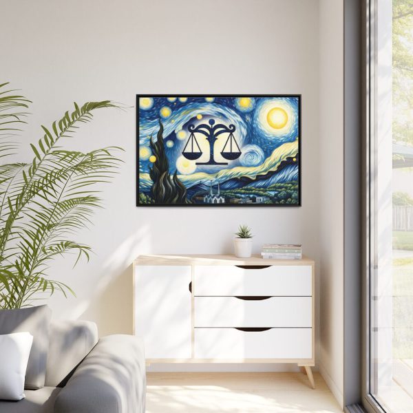88289-33.jpg Zodiac Sign of Libra Framed Canvas