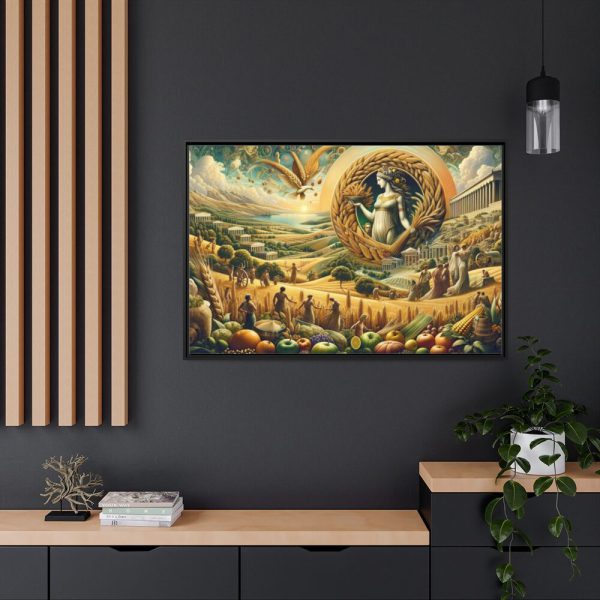 88289-339.jpg Mythological and Historical Elements to Depict Ancient Harvest Framed Canvas