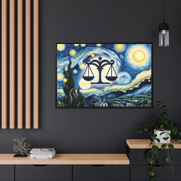 88289-34.jpg Zodiac Sign of Libra Framed Canvas