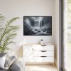 88289-343.jpg Waterfall on Rainy Day Framed Canvas