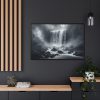 88289-344.jpg Waterfall on Rainy Day Framed Canvas