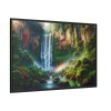 88289-345.jpg Waterfall Cascading Down Into Serene Pool Framed Canvas