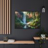 88289-349.jpg Waterfall Cascading Down Into Serene Pool Framed Canvas