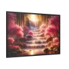 88289-350.jpg Waterfall in Rose Scenery Framed Canvas