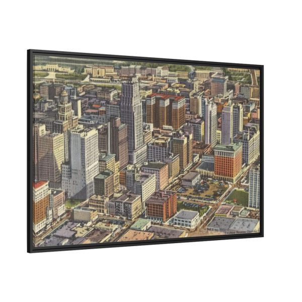 88289-355.jpg Recent Skyline View of Houston Framed Canvas