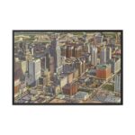 Recent Skyline View of Houston Framed Canvas - Image 2