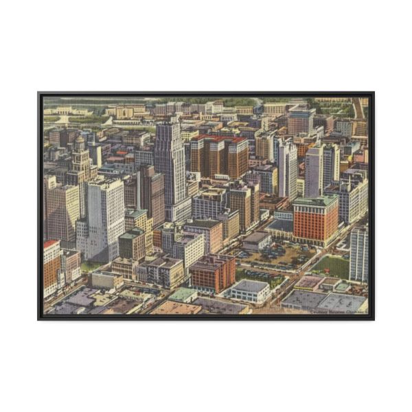 88289-356.jpg Recent Skyline View of Houston Framed Canvas