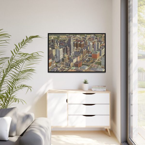 88289-358.jpg Recent Skyline View of Houston Framed Canvas
