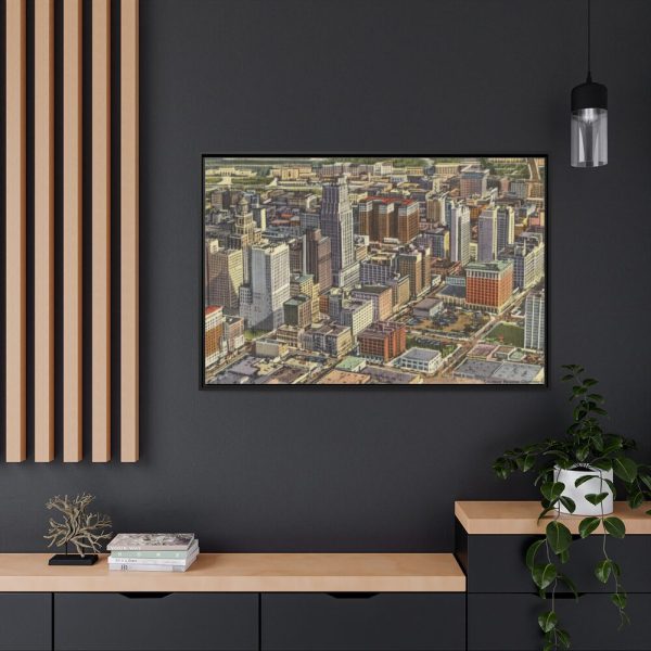 88289-359.jpg Recent Skyline View of Houston Framed Canvas