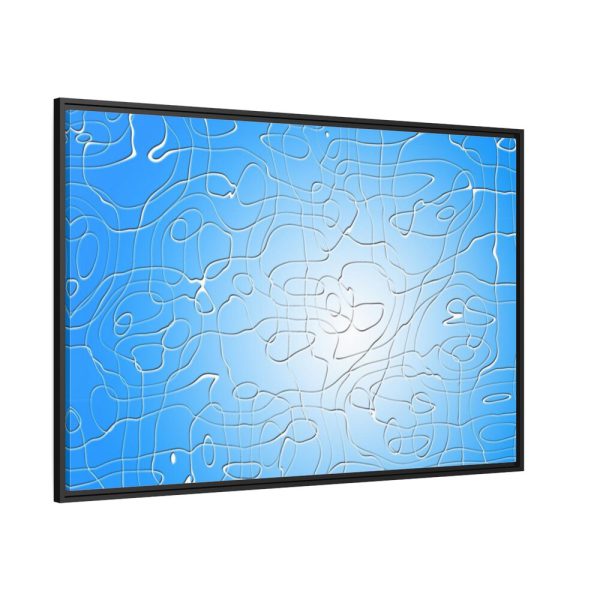 Puzzle Pop Art Framed Canvas