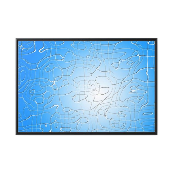 Puzzle Pop Art Framed Canvas