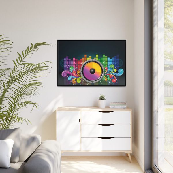 88289-378.jpg Speakers Equalizer Framed Canvas