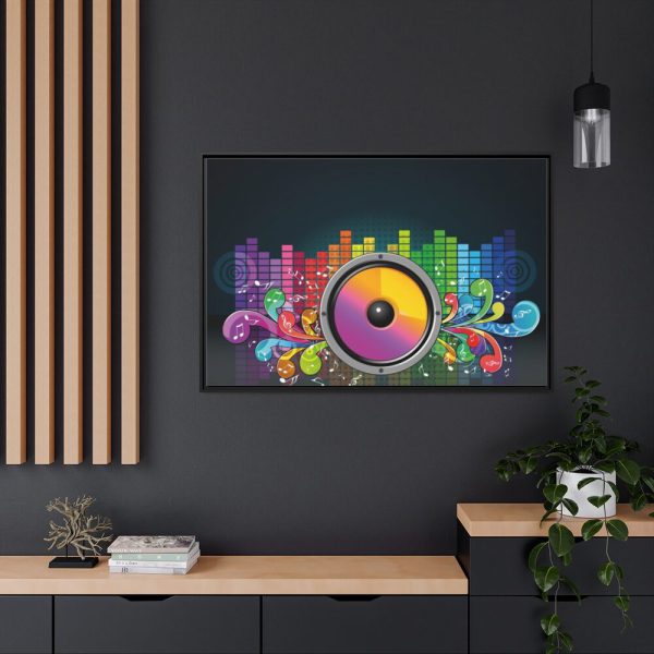 88289-379.jpg Speakers Equalizer Framed Canvas