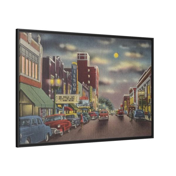 Nash Street at Night, Wilson Framed Canvas